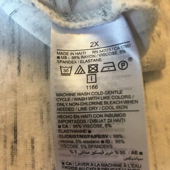 Old Navy Luxe Tee Womens 2X Light Heather Gray Short Sleeve Super Soft - Picture 8 of 8